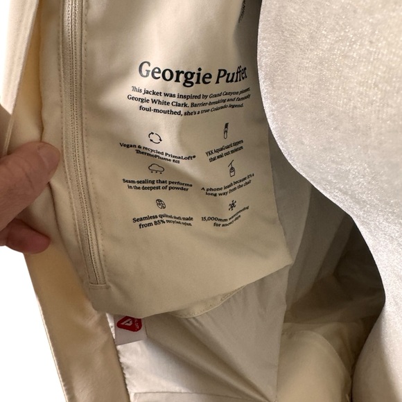 Halfdays Georgie Puffer Oatmeal Ski medium jacket - Picture 8 of 8